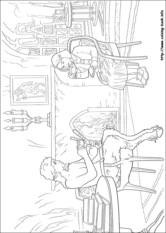 The chronicles of Narnia coloring picture